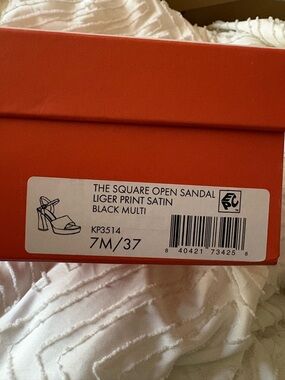 Katy Perry Collections Square Open Sandal - Black Multi